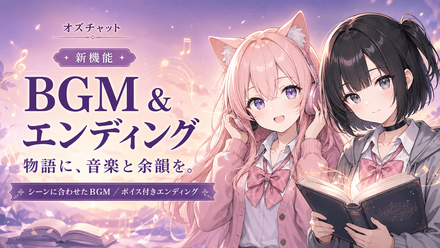 物語に、音楽と余韻を。BGM＆ボイス付きエンディングが登場！