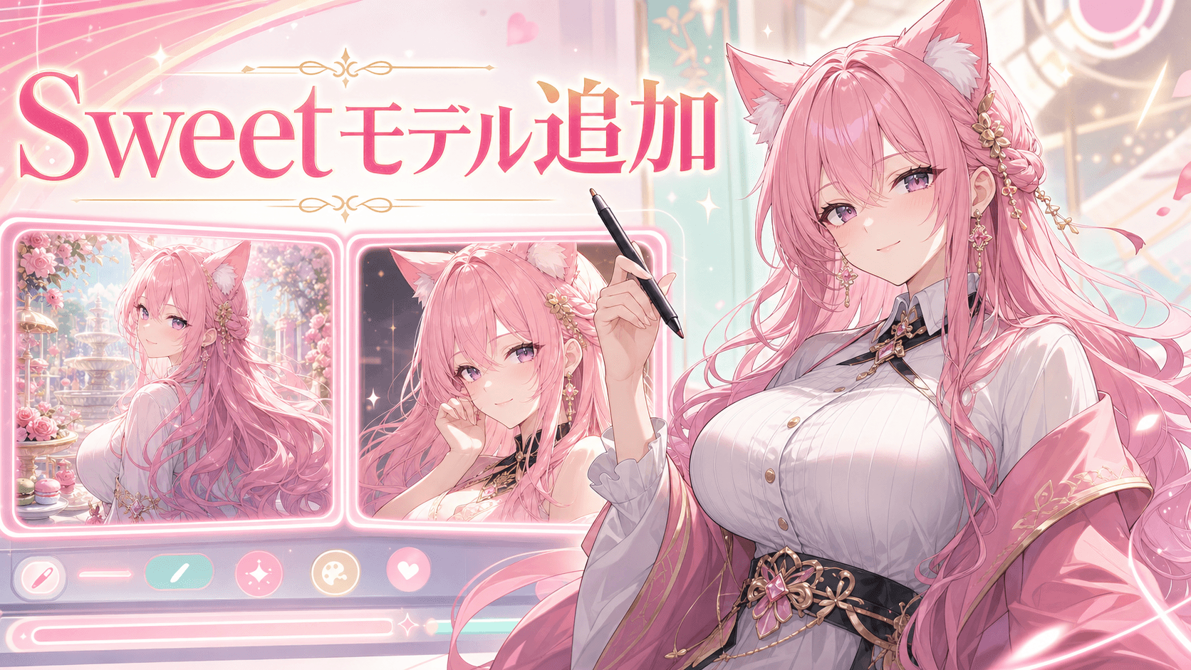 イラスト生成に新モデル「Sweet」を追加しました