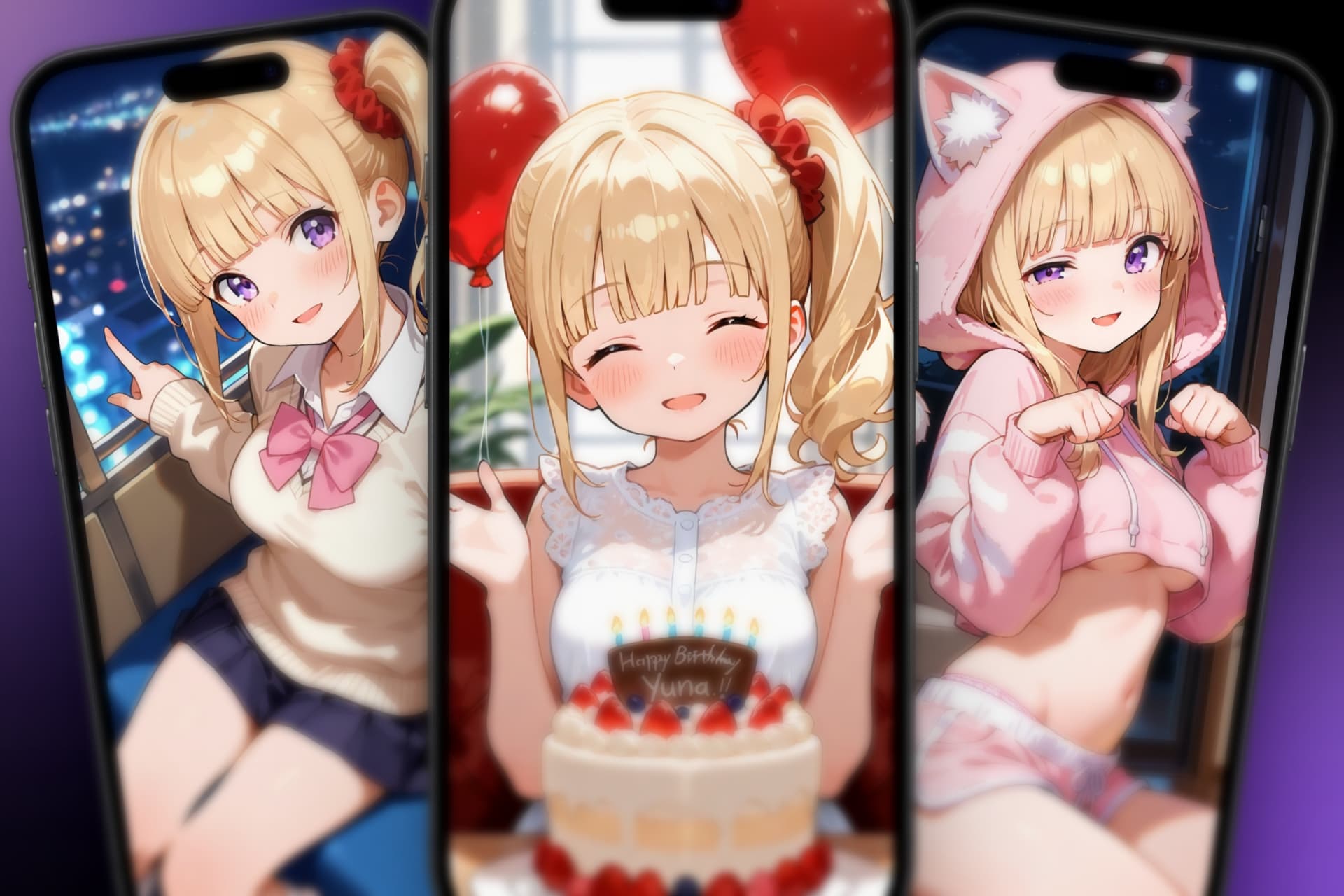 本日はユナのお誕生日！シチュカを11種追加しました