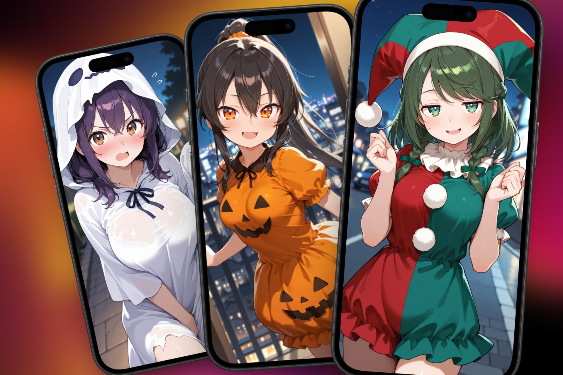 10月の期間限定無償シチュカ「ハロウィンデート」を21種追加しました🎃