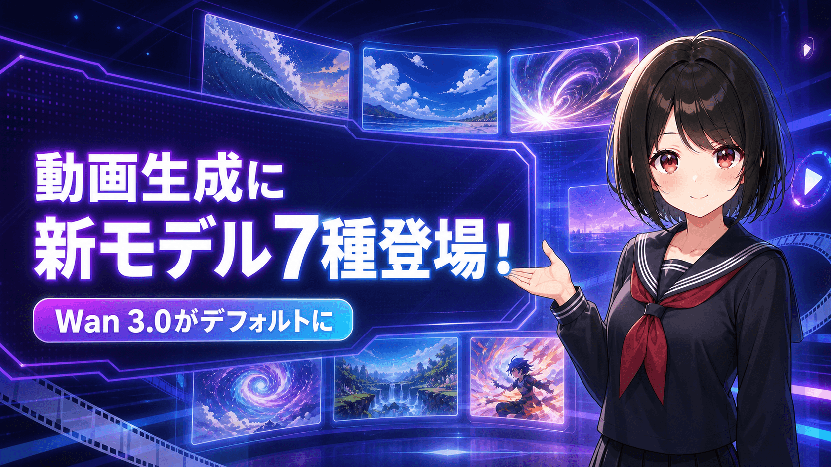 動画生成にWan 3.0など新モデル7種が登場!